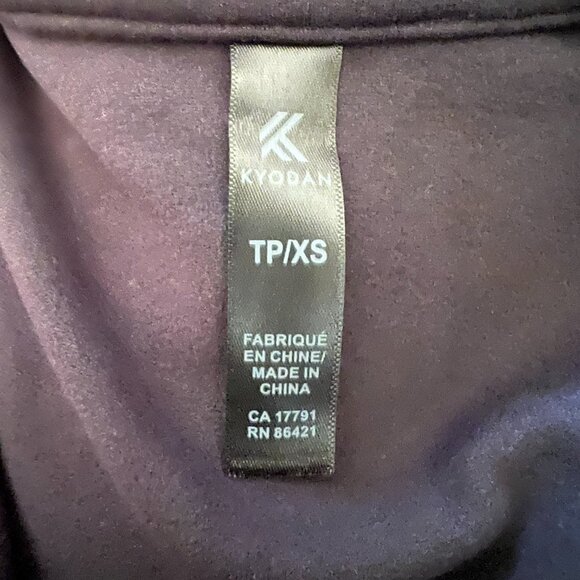 Kyodan women's sweater XS black long sleeve high neck zip soft new - Picture 6 of 9